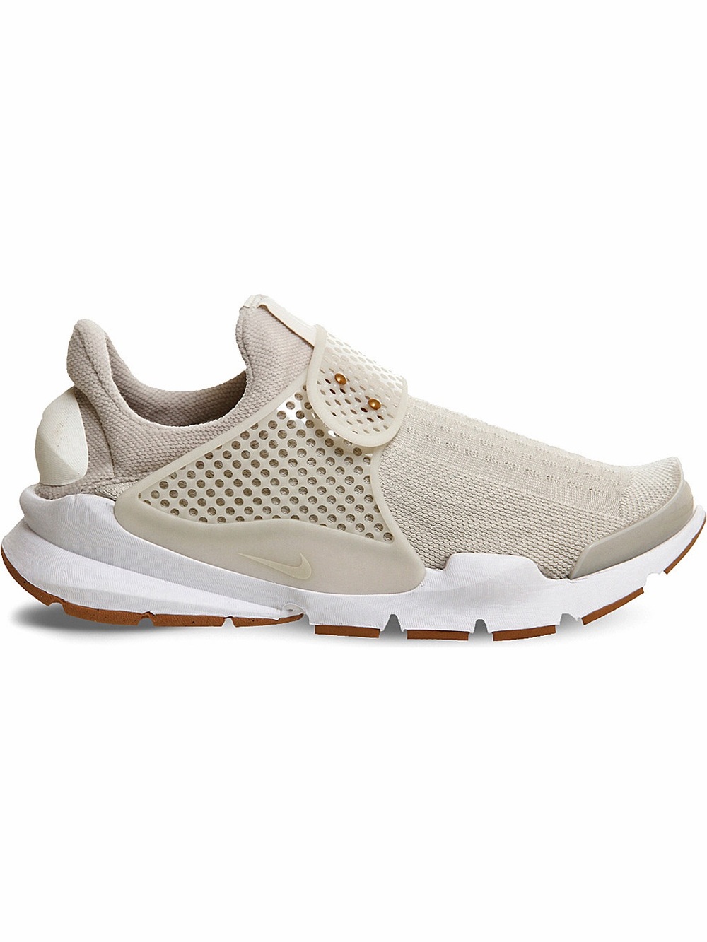 Nike Sock Dart Slip-On Knit Sneaker in Light Bone and Gum